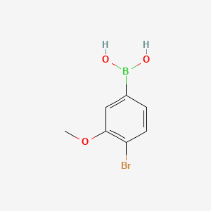 (4-Bromo-3-methoxyphenyl)boronic acid chemical structure (CAS 1256345-59-1)
