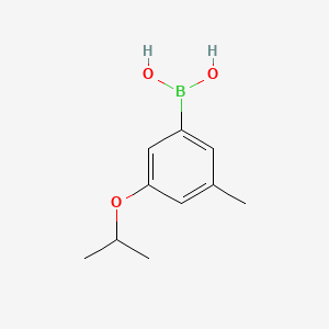 (3-Isopropoxy-5-methylphenyl)boronic acid chemical structure (CAS 1256345-76-2)