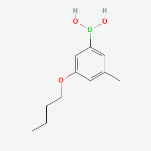 (3-Butoxy-5-methylphenyl)boronic acid chemical structure (CAS 1256345-80-8)