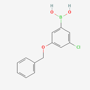 (3-(Benzyloxy)-5-chlorophenyl)boronic acid chemical structure (CAS 1256345-82-0)