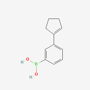 (3-(Cyclopent-1-en-1-yl)phenyl)boronic acid chemical structure (CAS 1256345-86-4)