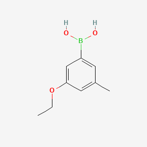 (3-Ethoxy-5-methylphenyl)boronic acid chemical structure (CAS 1256346-05-0)