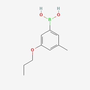 (3-Methyl-5-propoxyphenyl)boronic acid chemical structure (CAS 1256346-06-1)
