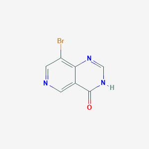 8-Bromopyrido[4,3-d]pyrimidin-4(3H)-one chemical structure (CAS 1256353-15-7)