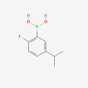(2-Fluoro-5-isopropylphenyl)boronic acid chemical structure (CAS 1256354-92-3)