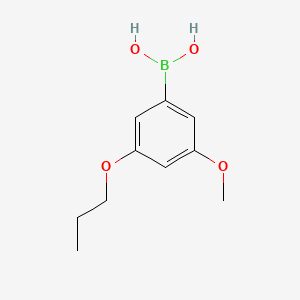 (3-Methoxy-5-propoxyphenyl)boronic acid chemical structure (CAS 1256355-14-2)
