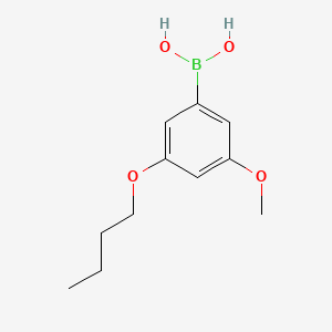 (3-Butoxy-5-methoxyphenyl)boronic acid chemical structure (CAS 1256355-15-3)