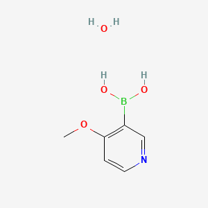 (4-Methoxypyridin-3-yl)boronic acid hydrate chemical structure (CAS 1256355-26-6)
