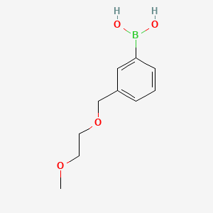 (3-((2-Methoxyethoxy)methyl)phenyl)boronic acid chemical structure (CAS 1256358-61-8)