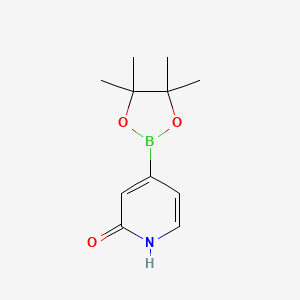4-(4,4,5,5-Tetramethyl-1,3,2-dioxaborolan-2-yl)pyridin-2(1H)-one chemical structure (CAS 1256358-90-3)