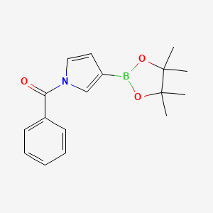 Phenyl(3-(4,4,5,5-tetramethyl-1,3,2-dioxaborolan-2-yl)-1H-pyrrol-1-yl)methanone chemical structure (CAS 1256360-12-9)