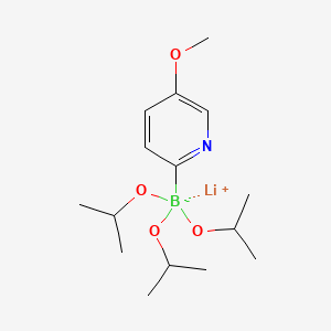 Lithium triisopropoxy(5-methoxypyridin-2-yl)borate chemical structure (CAS 1256364-38-1)
