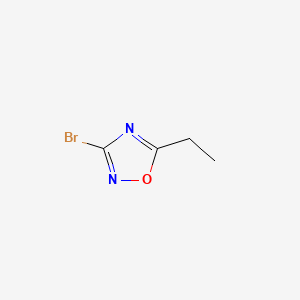 3-Bromo-5-ethyl-1,2,4-oxadiazole chemical structure (CAS 1256643-25-0)