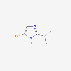 4-Bromo-2-isopropyl-1H-imidazole chemical structure (CAS 1256643-65-8)