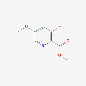 Methyl 3-fluoro-5-methoxypicolinate chemical structure (CAS 1256787-03-7)