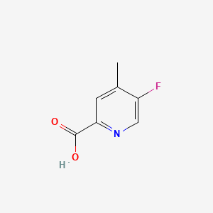 5-Fluoro-4-methylpicolinic acid chemical structure (CAS 1256787-05-9)