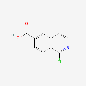 1-Chloroisoquinoline-6-carboxylic acid chemical structure (CAS 1256787-42-4)