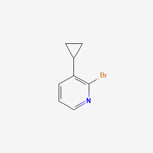 2-Bromo-3-cyclopropylpyridine chemical structure (CAS 1256788-23-4)