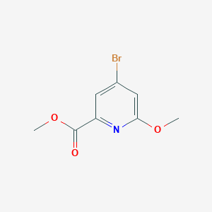 Methyl 4-bromo-6-methoxypicolinate chemical structure (CAS 1256789-39-5)