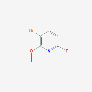 3-Bromo-6-fluoro-2-methoxypyridine chemical structure (CAS 1256789-63-5)