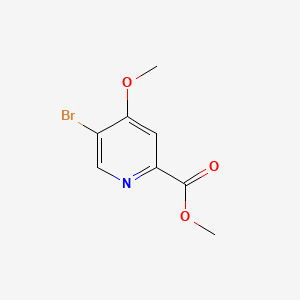 Methyl 5-bromo-4-methoxypicolinate chemical structure (CAS 1256789-95-3)