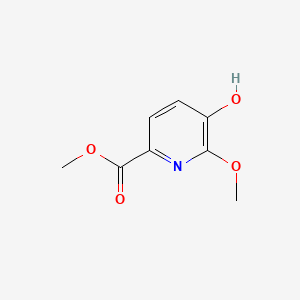 Methyl 5-hydroxy-6-methoxypicolinate chemical structure (CAS 1256791-78-2)