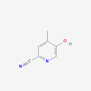 5-Hydroxy-4-methylpicolinonitrile chemical structure (CAS 1256792-51-4)