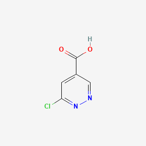 6-Chloropyridazine-4-carboxylic acid chemical structure (CAS 1256794-24-7)