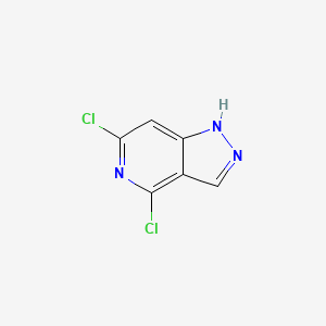4,6-Dichloro-1H-pyrazolo[4,3-c]pyridine chemical structure (CAS 1256794-28-1)
