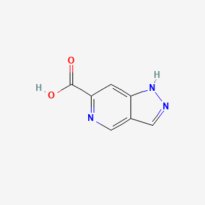 1H-Pyrazolo[4,3-c]pyridine-6-carboxylic acid chemical structure (CAS 1256802-03-5)