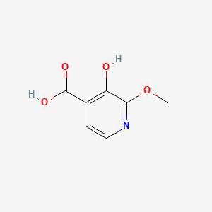 3-Hydroxy-2-methoxyisonicotinic acid chemical structure (CAS 1256802-56-8)