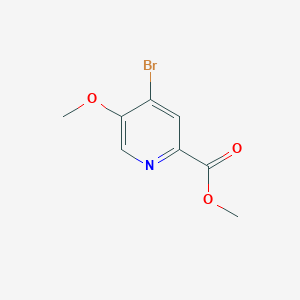 Methyl 4-bromo-5-methoxypicolinate chemical structure (CAS 1256803-62-9)