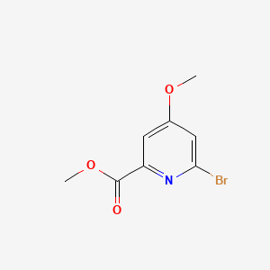 Methyl 6-bromo-4-methoxypicolinate chemical structure (CAS 1256803-71-0)