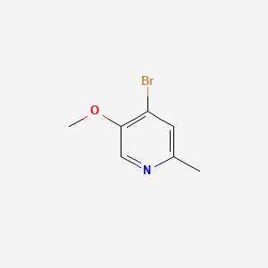 4-Bromo-5-methoxy-2-methylpyridine chemical structure (CAS 1256804-48-4)