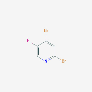2,4-Dibromo-5-fluoropyridine chemical structure (CAS 1256805-06-7)