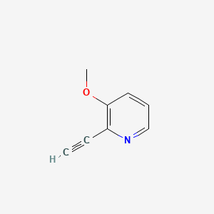 2-Ethynyl-3-methoxypyridine chemical structure (CAS 1256805-99-8)