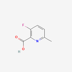 3-Fluoro-6-methylpicolinic acid chemical structure (CAS 1256806-43-5)