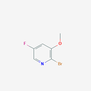 2-Bromo-5-fluoro-3-methoxypyridine chemical structure (CAS 1256806-73-1)