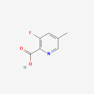 3-Fluoro-5-methylpicolinic acid chemical structure (CAS 1256807-03-0)
