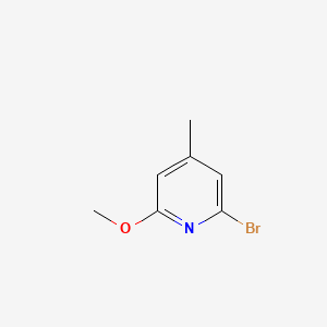 2-Bromo-6-methoxy-4-methylpyridine chemical structure (CAS 1256807-52-9)