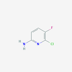 6-Chloro-5-fluoropyridin-2-amine chemical structure (CAS 1256808-75-9)