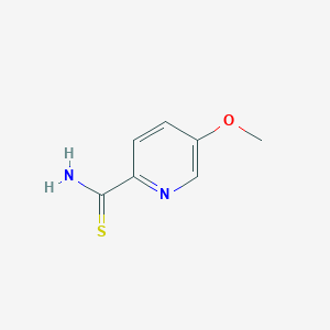5-Methoxypyridine-2-carbothioamide chemical structure (CAS 1256809-16-1)