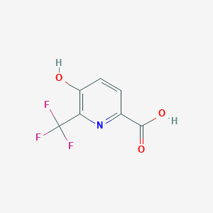 5-Hydroxy-6-(trifluoromethyl)picolinic acid chemical structure (CAS 1256809-93-4)