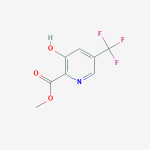 Methyl 3-hydroxy-5-(trifluoromethyl)picolinate chemical structure (CAS 1256810-01-1)