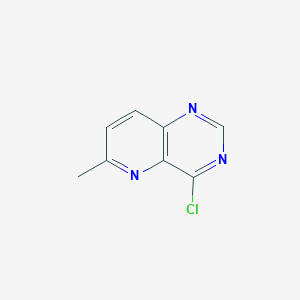 4-Chloro-6-methylpyrido[3,2-d]pyrimidine chemical structure (CAS 1256810-94-2)
