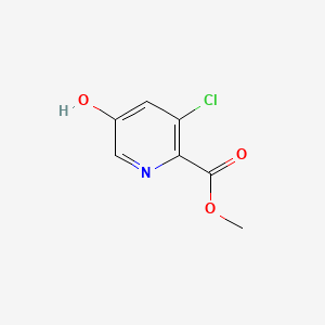 Methyl 3-chloro-5-hydroxypicolinate chemical structure (CAS 1256811-09-2)