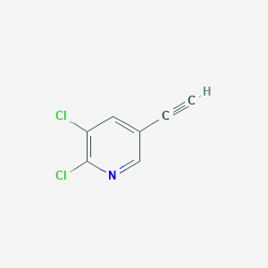 2,3-Dichloro-5-ethynylpyridine chemical structure (CAS 1256811-44-5)