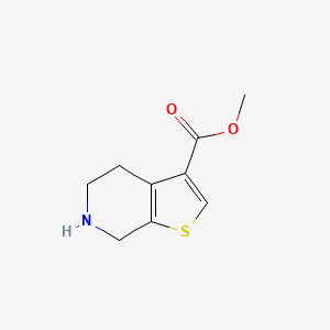 Methyl 4,5,6,7-tetrahydrothieno[2,3-c]pyridine-3-carboxylate chemical structure (CAS 1256813-70-3)