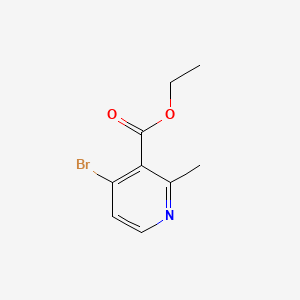 Ethyl 4-bromo-2-methylnicotinate chemical structure (CAS 1256818-41-3)