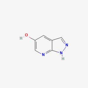 1H-Pyrazolo[3,4-b]pyridin-5-ol chemical structure (CAS 1256818-99-1)
